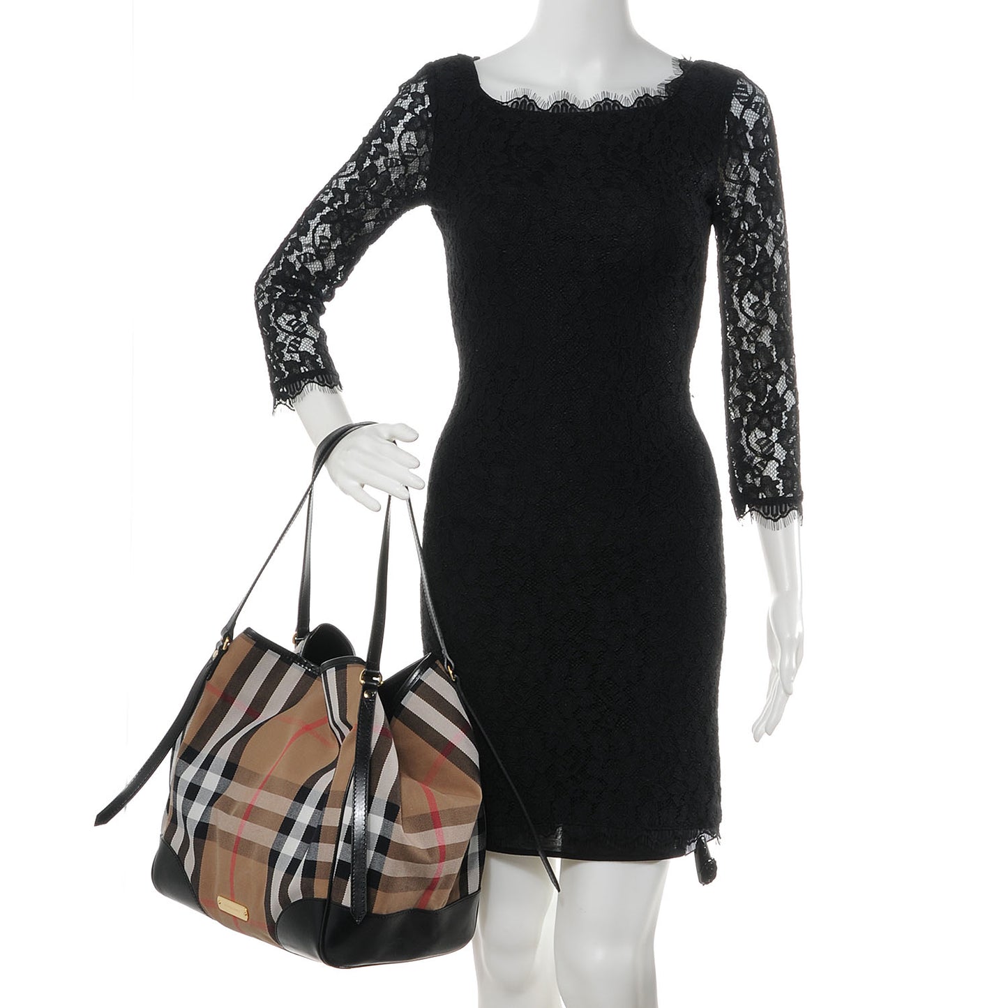 Bridle Calfskin House Check Medium Canterbury Hobo