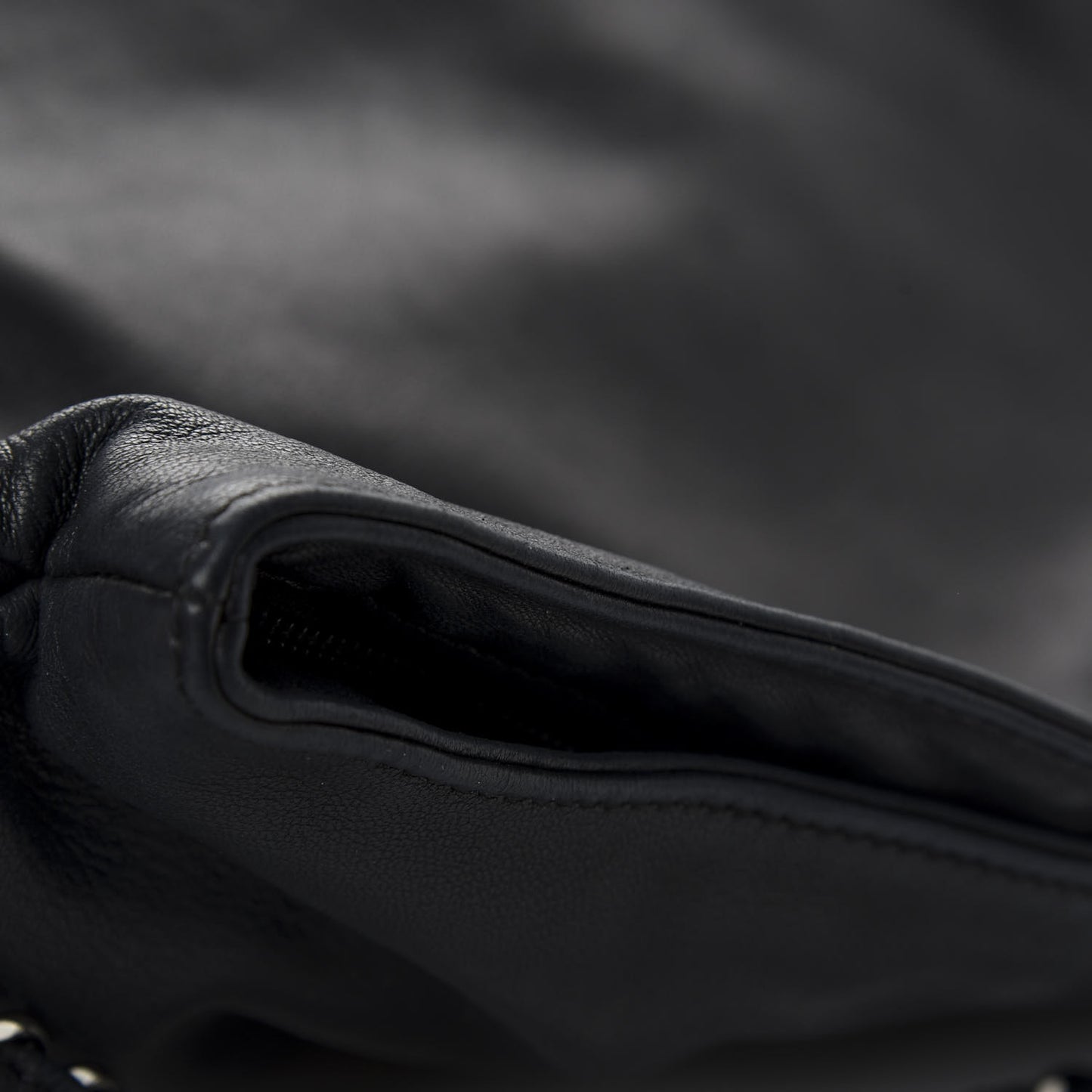 Lambskin Large Ultimate Soft Tote Black