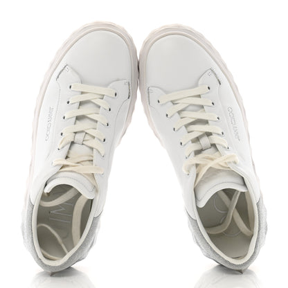 Jimmy Choo Nappa Diamond Maxi Platform Sneakers 38.5 White Silver 2 of 11