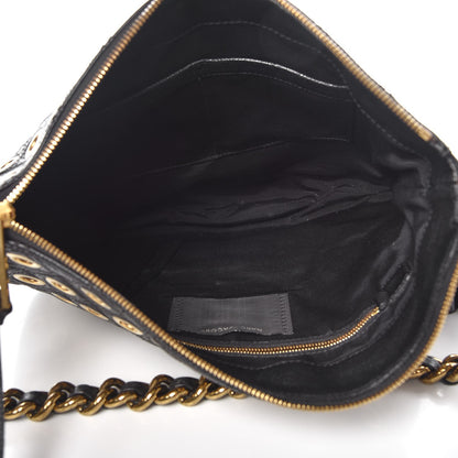 Marc Jacobs Goatskin Quilted Grommet Nomad Hobo Black 6 of 9