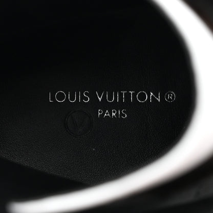 Louis Vuitton Suede Calfskin Monogram Platform Desert Boots 37 Gray 7 of 9