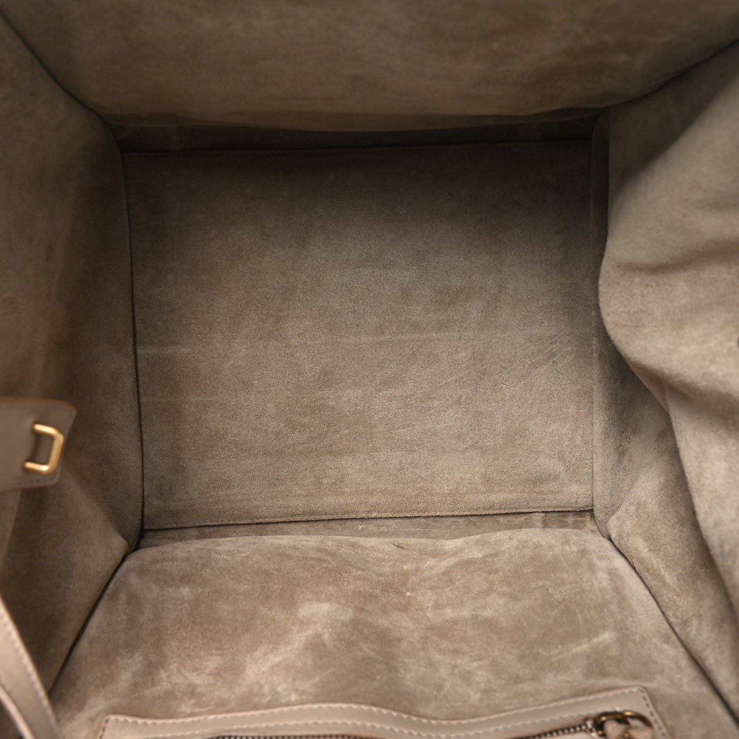 Celine Supple Calfskin Medium Phantom Luggage Beige 5 of 10