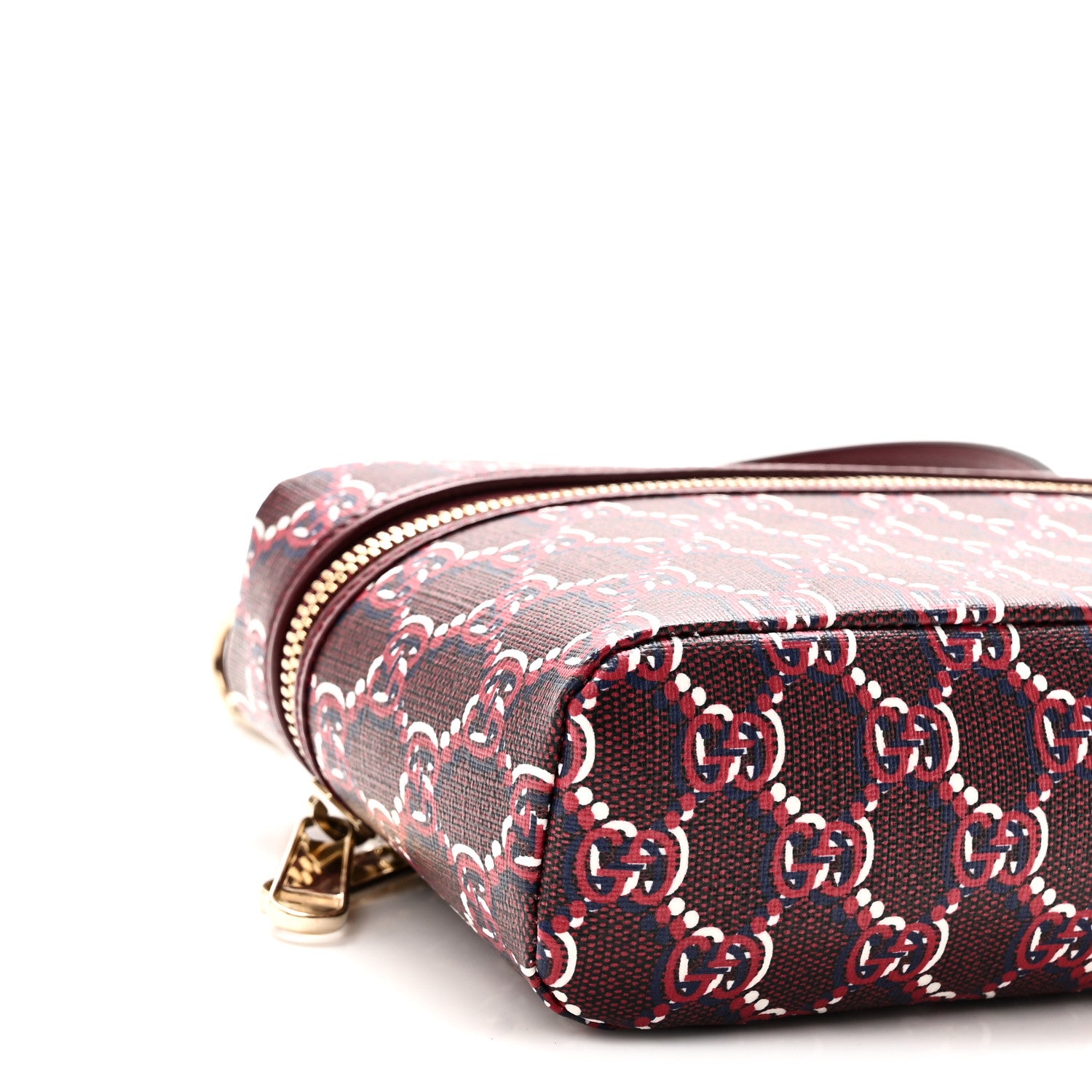 Gucci GG Shadow Supreme Canvas Mini Crossbody Bag Rosso Ancora Red 8 of 9