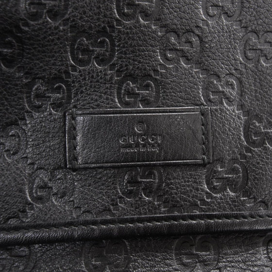 Gucci Guccissima Joy Flap Messenger Bag Black 9 of 9