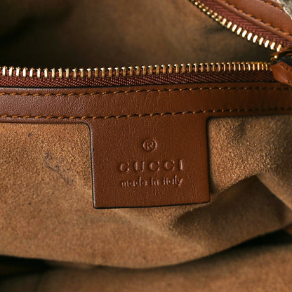 Gucci GG Supreme Monogram Large Linea A Hobo Light Brown 6 of 12
