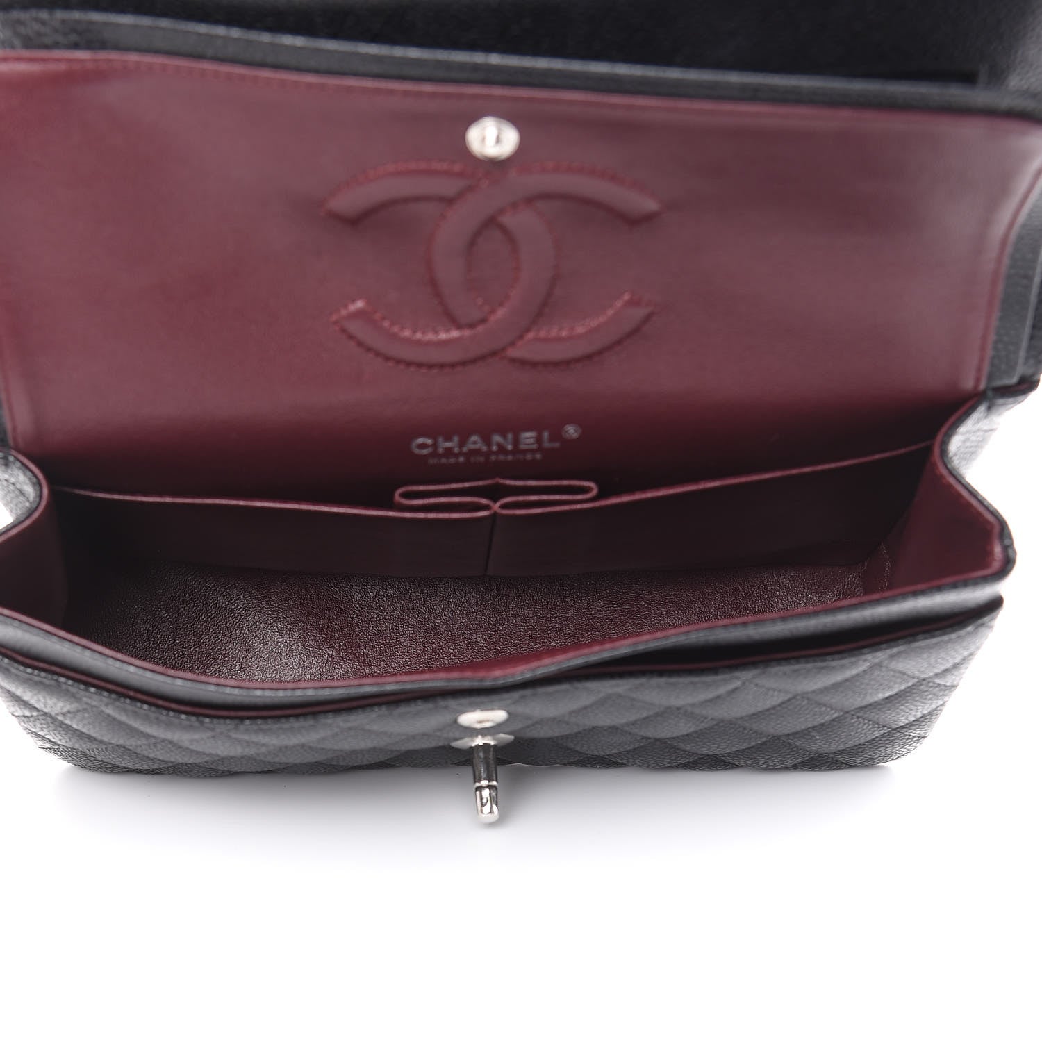 Chanel Caviar Quilted Medium Double Flap Black 5 of 11