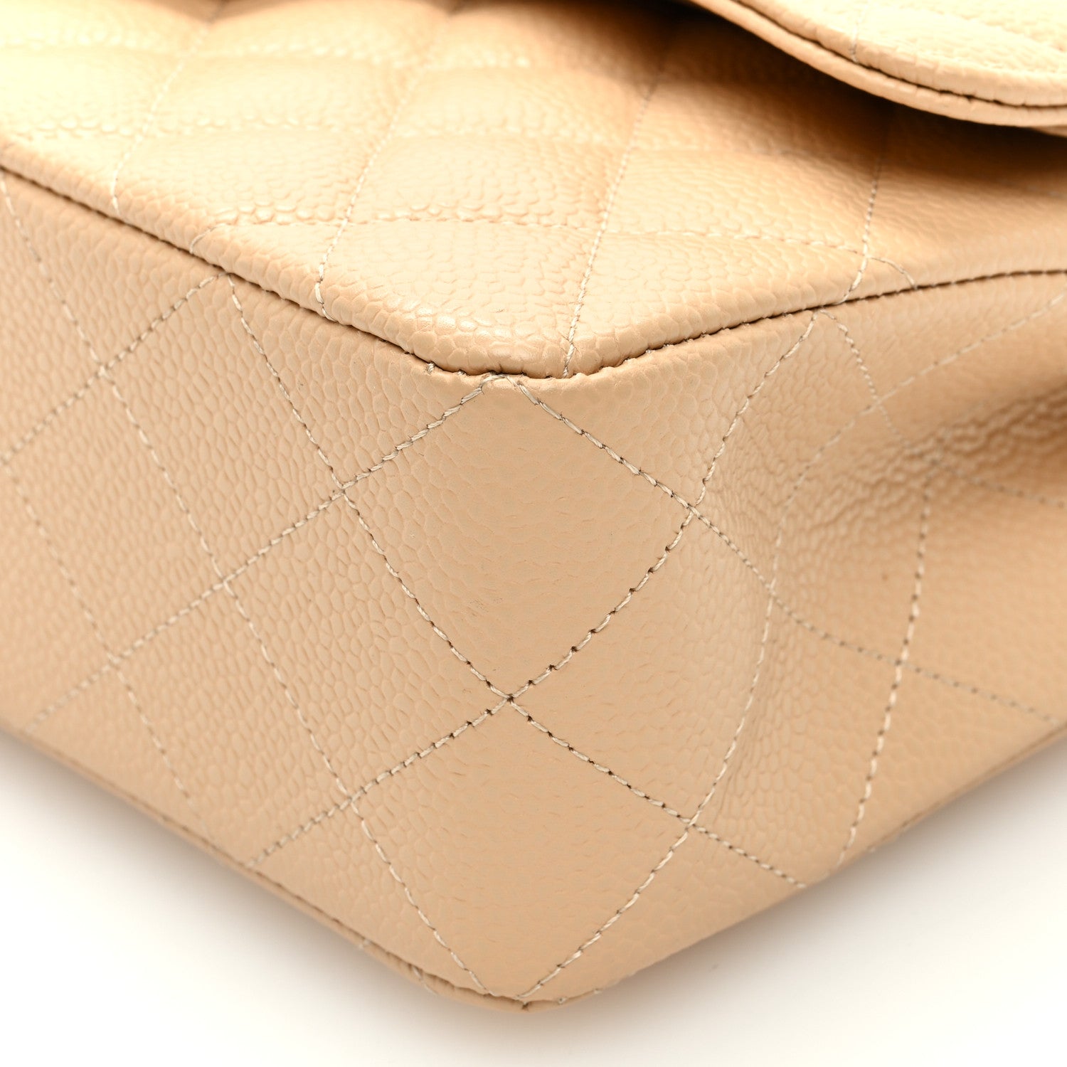 Chanel Caviar Quilted Small Double Flap Beige 9 of 9
