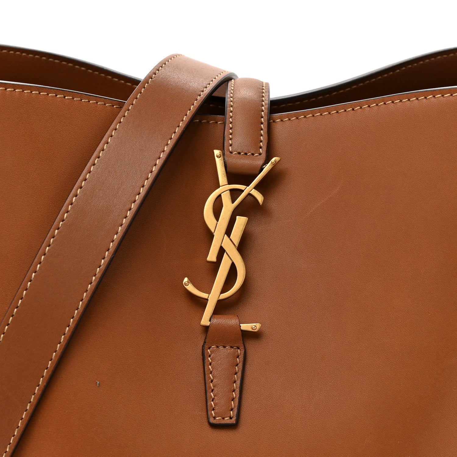 Saint Laurent Vegetable Le 37 Bucket Bag Brick 9 of 14