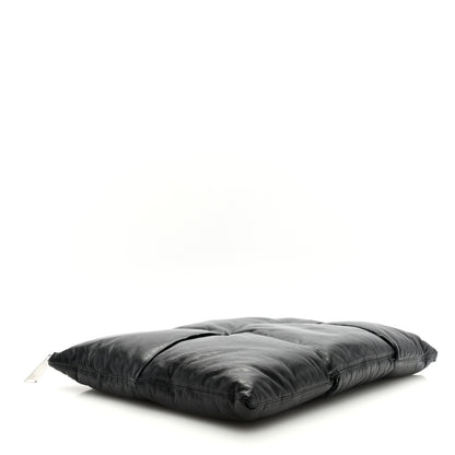 Bottega Veneta Calfskin Maxi Intrecciato Clutch Black 4 of 6