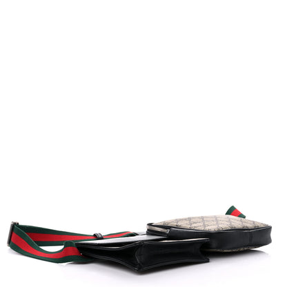 Gucci GG Supreme Monogram Web Belt Bag Black 4 of 22