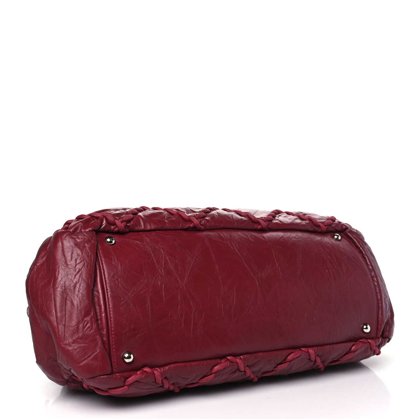 Calfskin Ultra Stitch Bowler Red