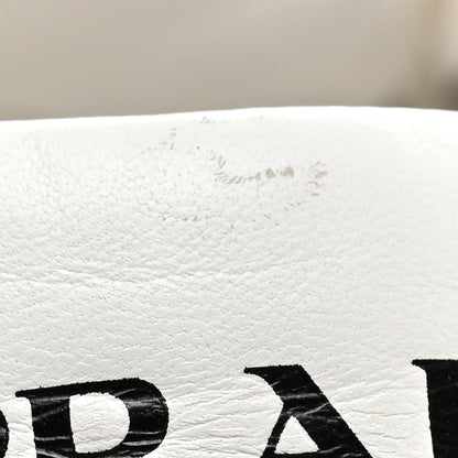 Prada Nappa Soft Metal Triangle Logo Padded Monolith 55mm Sneakers 40 White 10 of 11