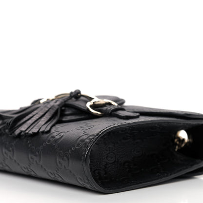 Gucci Guccissima Mini Emily Shoulder Bag Black 7 of 9