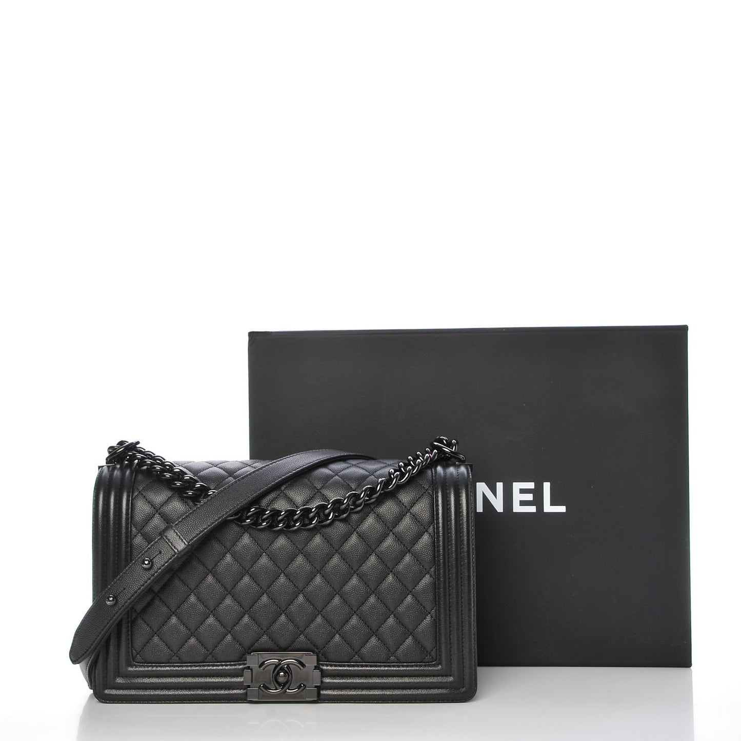 Caviar Quilted New Medium Boy Flap So Black