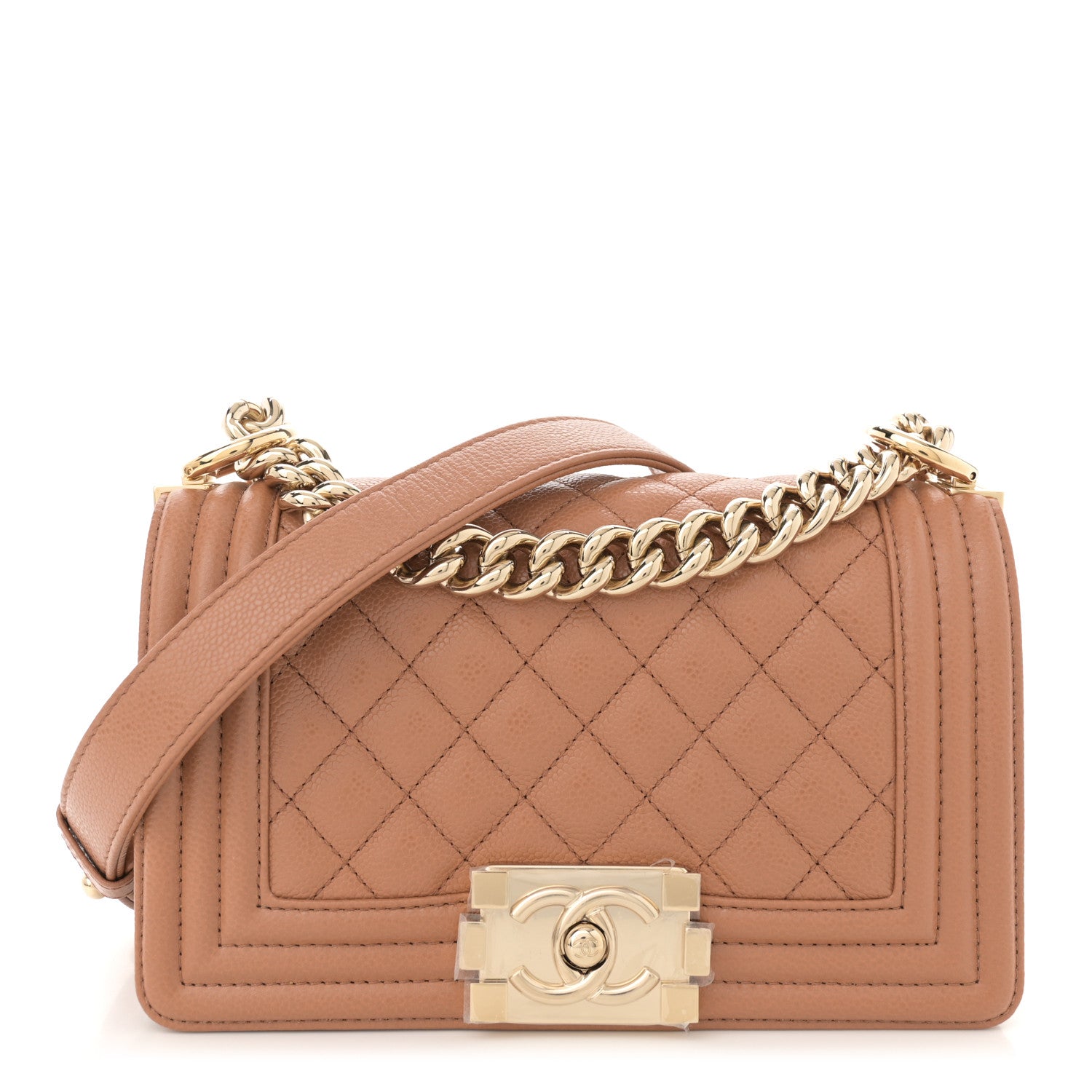 Chanel Caviar Quilted Small Boy Flap Brown 1 of 10