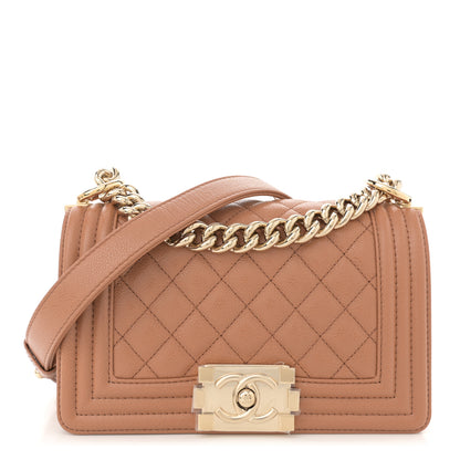 Chanel Caviar Quilted Small Boy Flap Brown 1 of 10