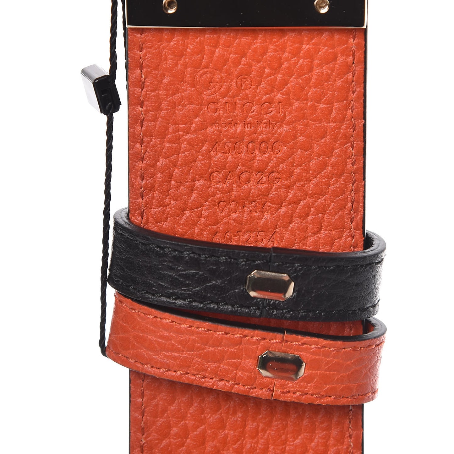 Calfskin 1973 Reversible Belt 90 36 Orange Black