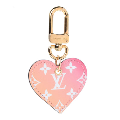 Louis Vuitton Vernis Degrade Love Lock Heart Key Holder Bag Charm Pink White 1 of 3