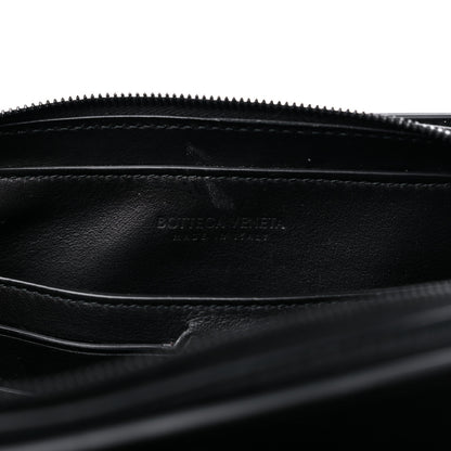 Bottega Veneta Nappa Intrecciato Wristlet Zip Wallet Black 7 of 10