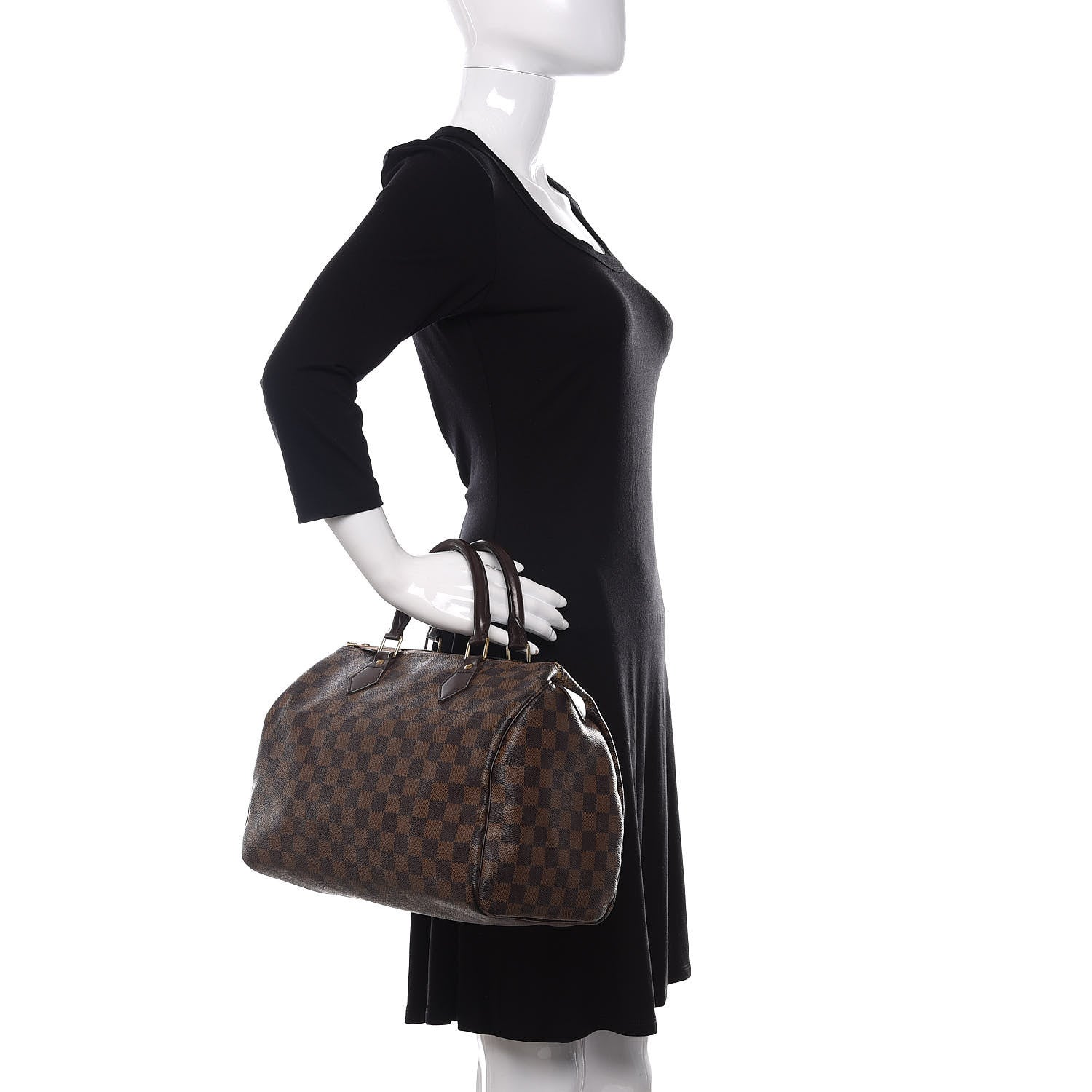 Louis Vuitton Damier Ebene Speedy 30 2 of 10