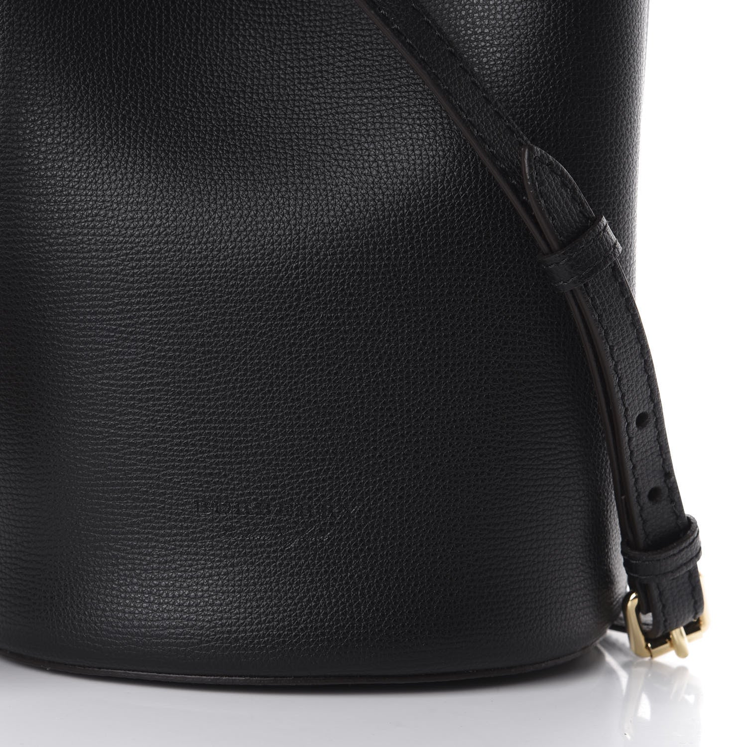 Burberry London Grainy Calfskin Small Lorne Bucket Crossbody Black 8 of 9