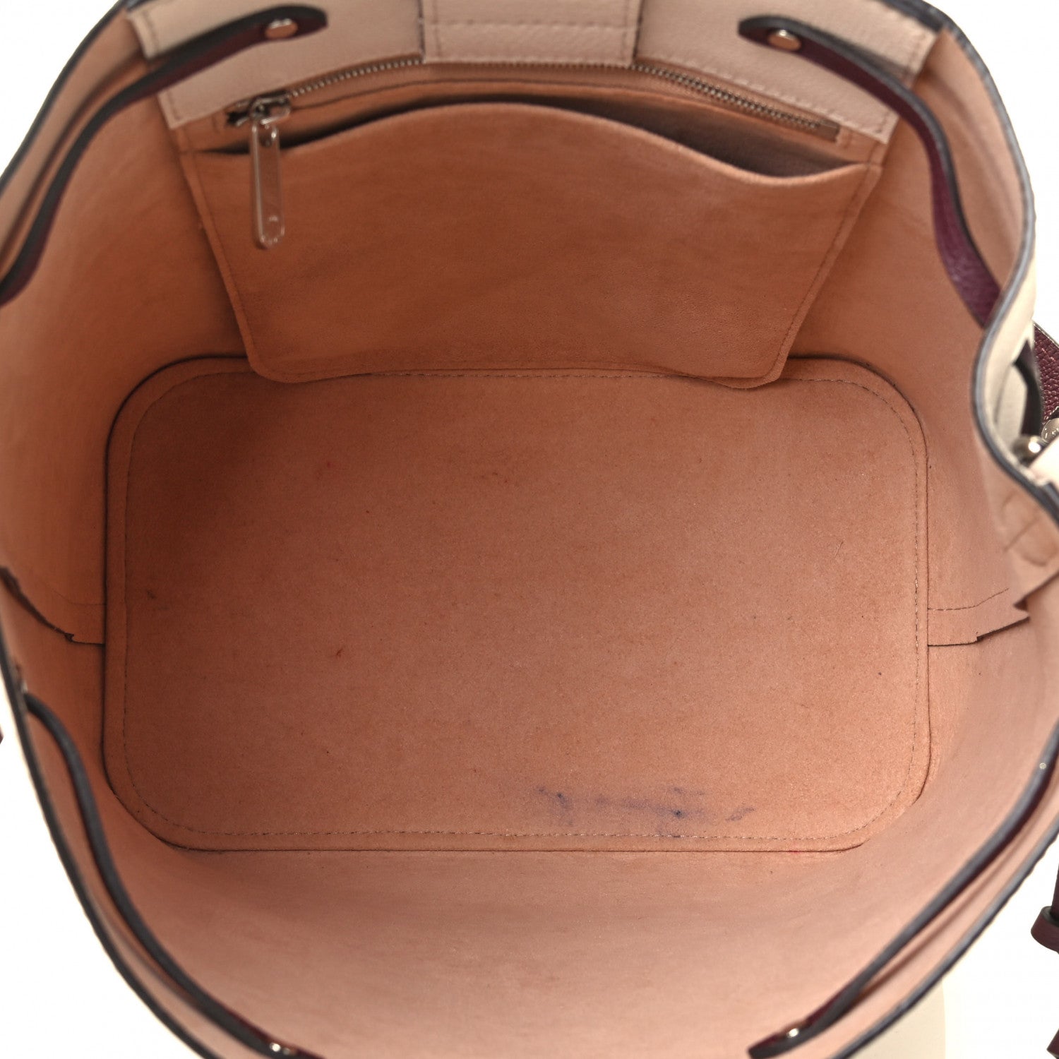 Louis Vuitton Calfskin Lockme Bucket Soie Quartz Calla 4 of 4