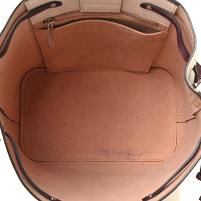 Louis Vuitton Calfskin Lockme Bucket Soie Quartz Calla 4 of 4