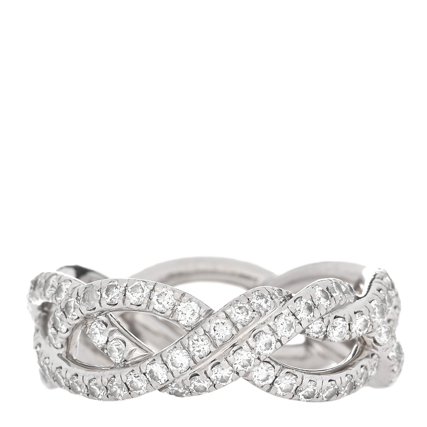 Platinum Diamond Wisteria Band Ring 52 6