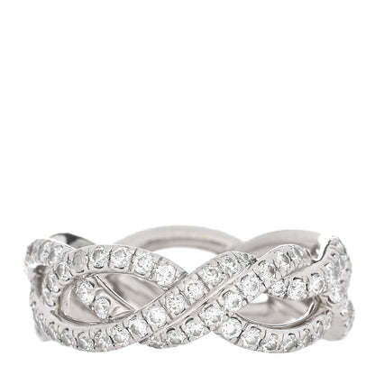 David Yurman Platinum Diamond Wisteria Band Ring 52 6 3 of 5