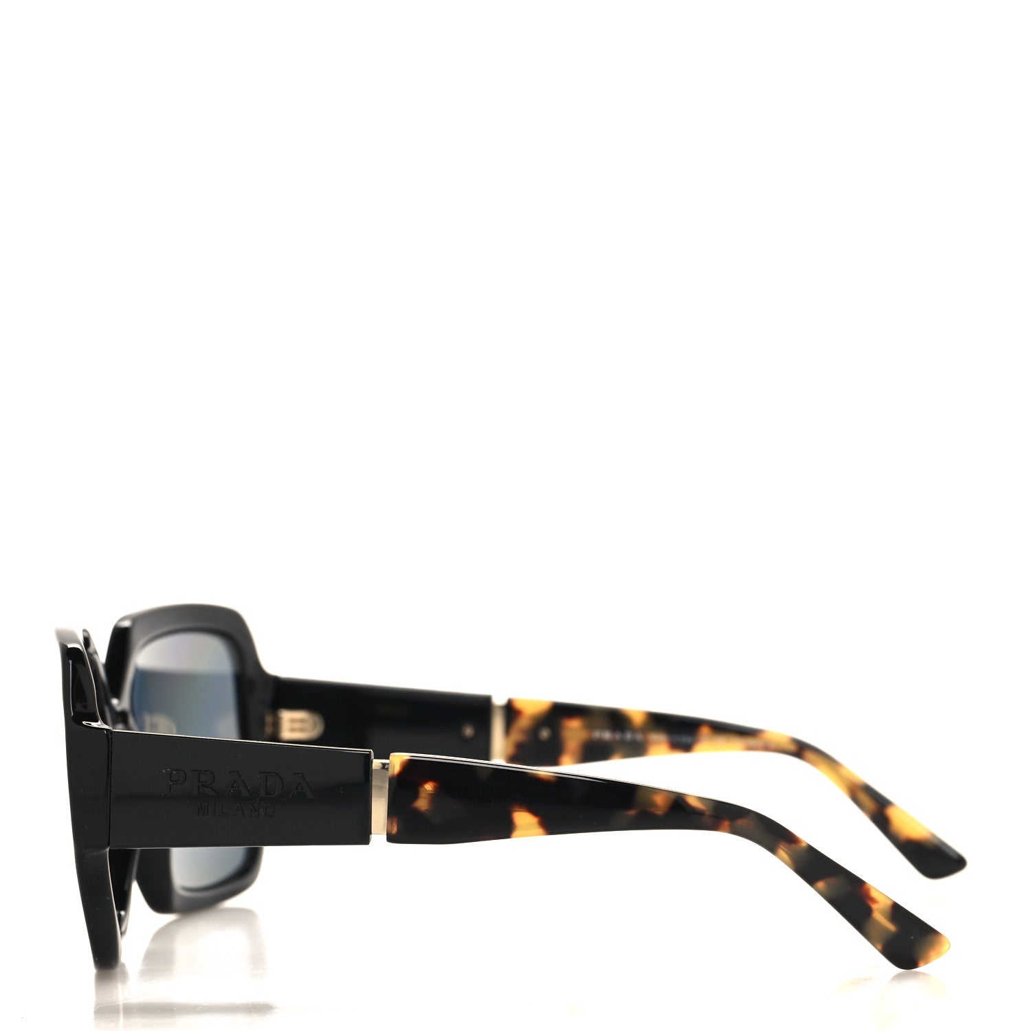 Prada Oversized Monochrome Sunglasses SPR 21X Black Tortoise 3 of 7