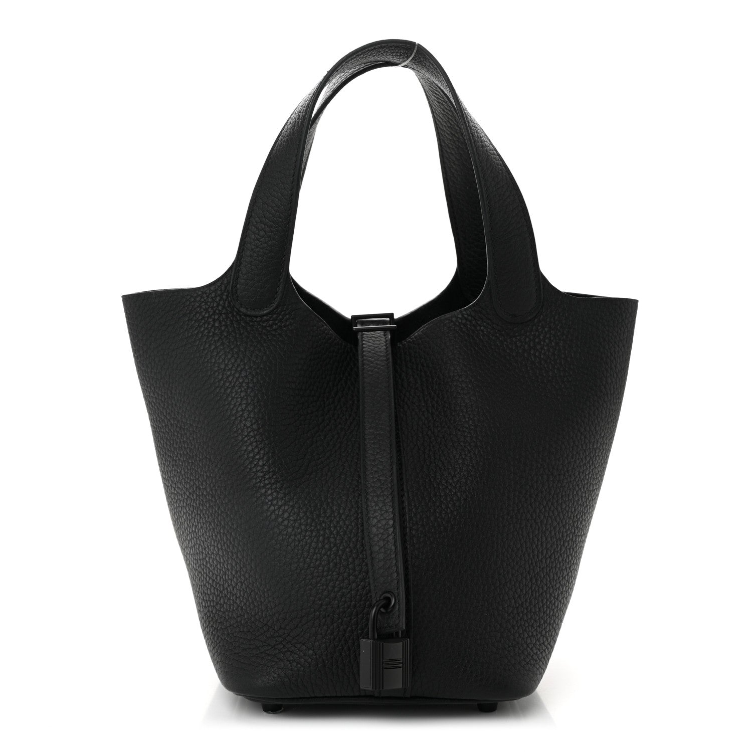 Hermes Taurillon Clemence Monochrome Picotin Lock 18 PM Black 1 of 11