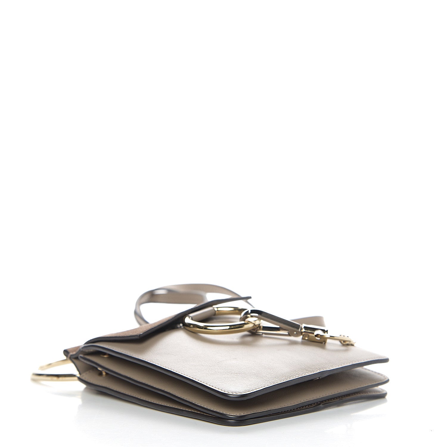 Chloe Suede Calfskin Mini Faye Bracelet Bag Motty Grey 3 of 9