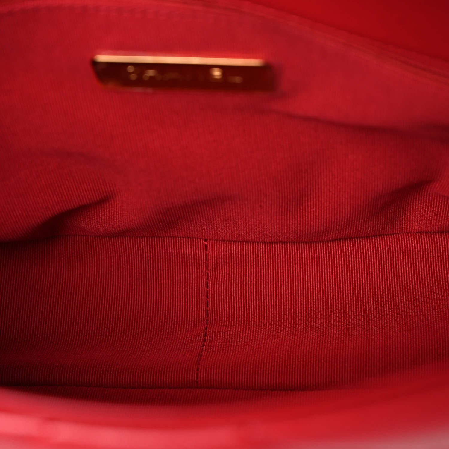 Chanel Lambskin Quilted Medium Chanel 19 Flap Red 11 of 12