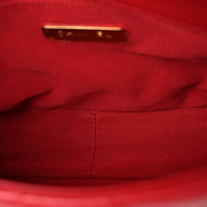Chanel Lambskin Quilted Medium Chanel 19 Flap Red 11 of 12