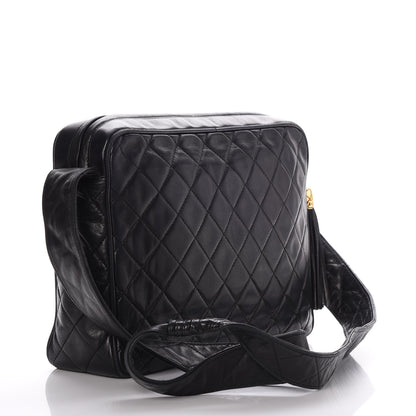 Chanel Lambskin Quilted Tassel Camera Case Black 3 of 7