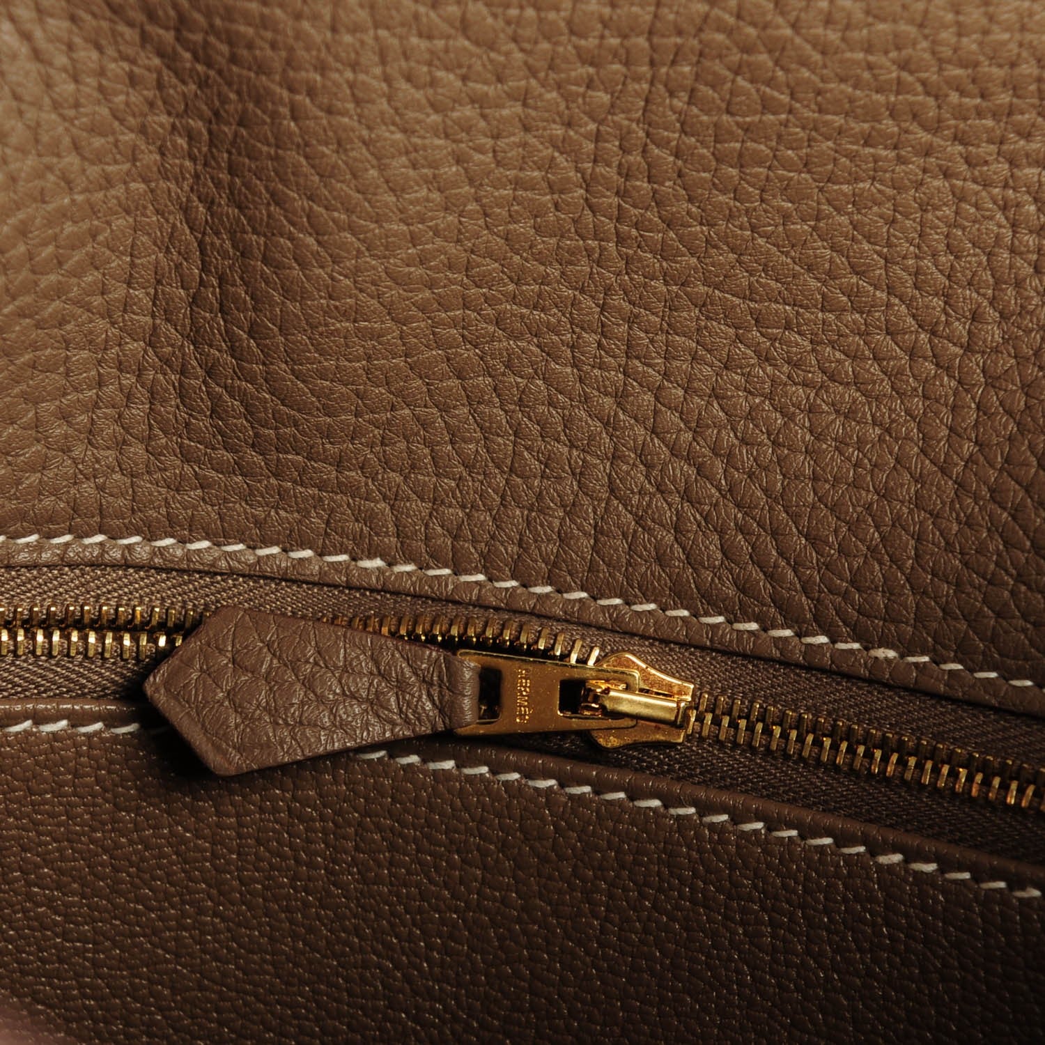 Hermes Taurillon Clemence Kelly Retourne 28 Etoupe 19 of 39
