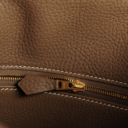 Hermes Taurillon Clemence Kelly Retourne 28 Etoupe 19 of 39