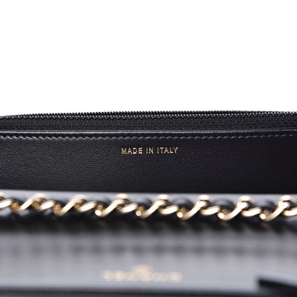 Chanel Lambskin Quilted Trendy CC Wallet On Chain WOC Black 7 of 13