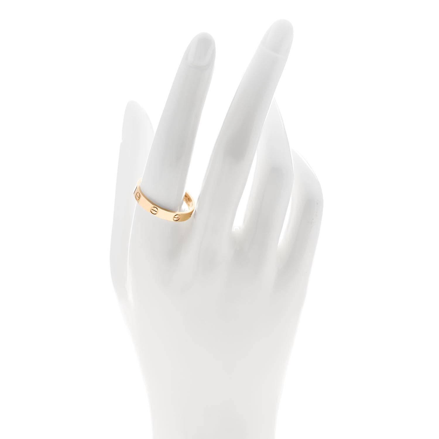 Cartier 18K Yellow Gold 3.5mm LOVE Wedding Band Ring 62 10 2 of 5
