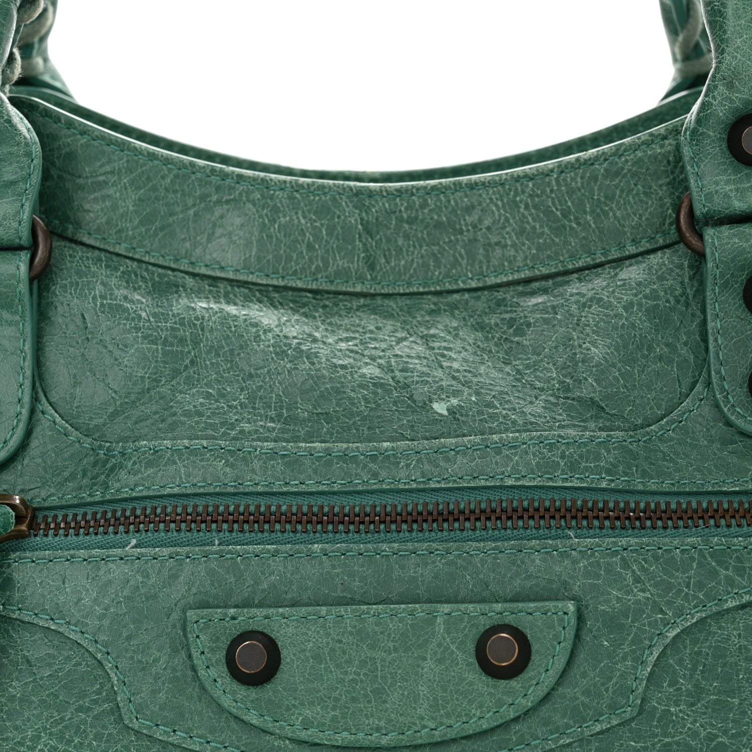 Balenciaga Agneau Classic Hardware City Vert Sauge 12 of 15