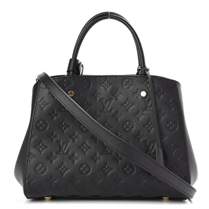 Louis Vuitton Empreinte Montaigne MM Black 1 of 8