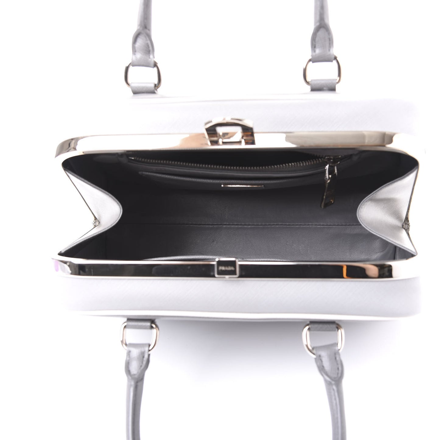 Saffiano Lux Pyramid Bag Marmo