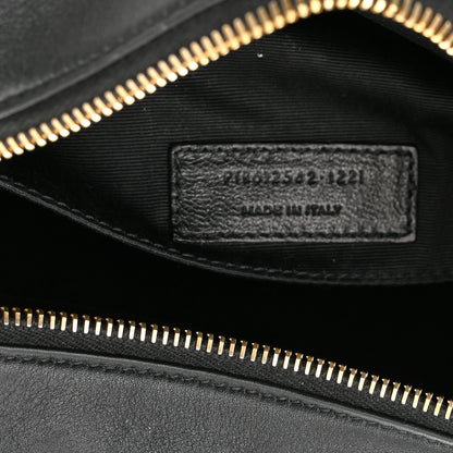 Saint Laurent Canvas Calfskin Monogram Lou Camera Bag Black Grey Cream 7 of 10