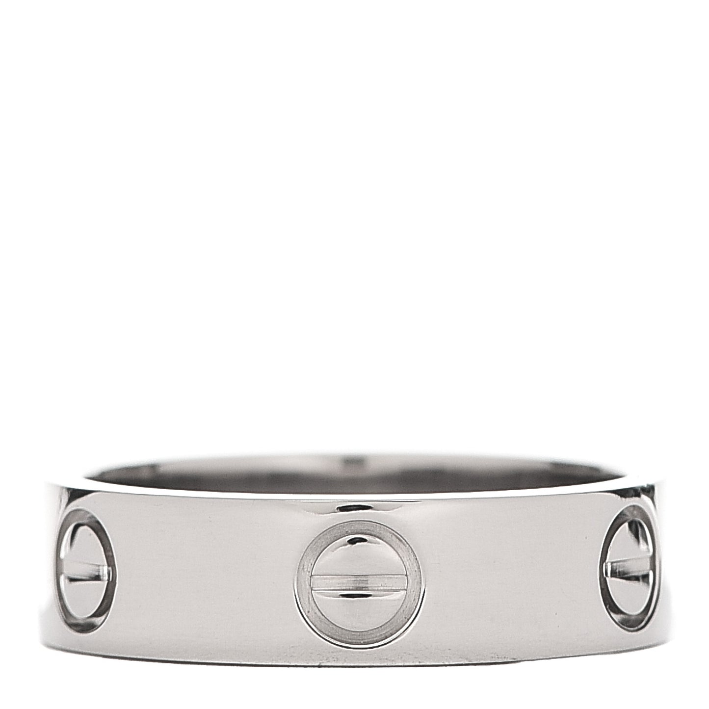 18K White Gold 5.5mm LOVE Ring 56 7.5