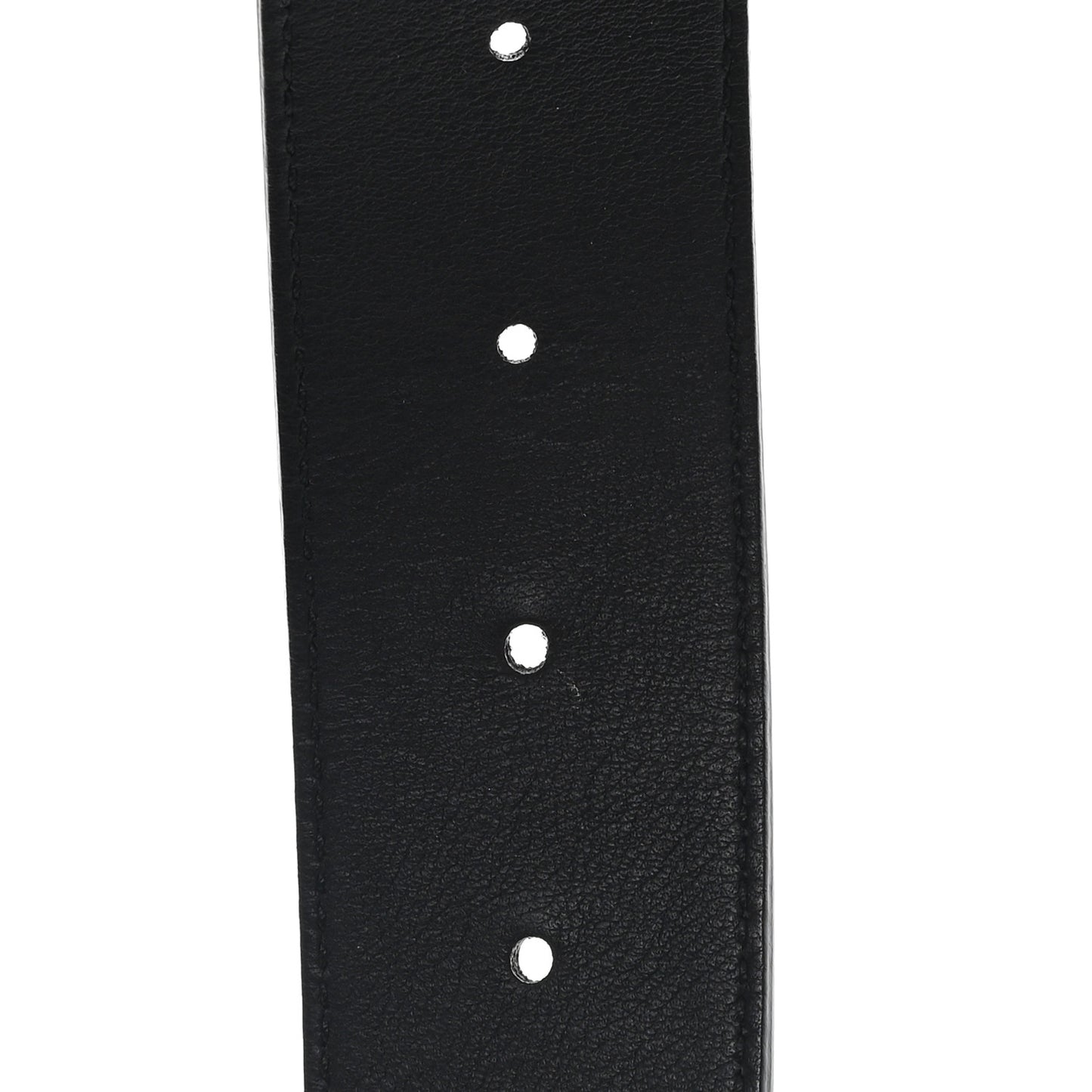 Textured Dollar Calfskin Double G 40mm Belt 95 38 Black