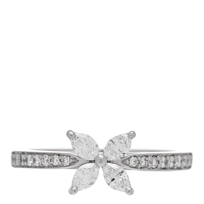 Tiffany Platinum Diamond .44ctw Victoria Ring 54 7 1 of 7