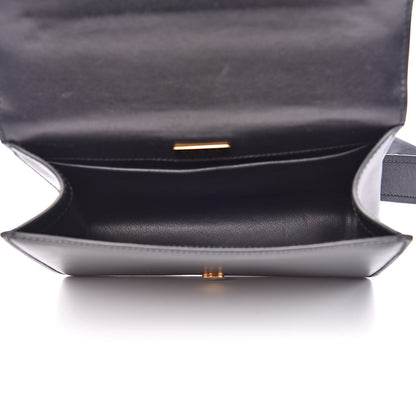 Prada Vitello Antic Soft Pattina Shoulder Bag Black 5 of 14