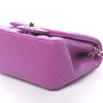 Chanel Lambskin Quilted Mini Square Flap Purple 2 of 10