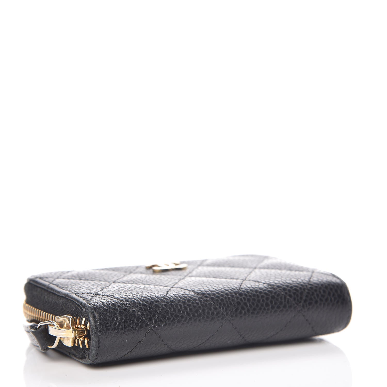 Chanel Caviar Quilted Zip Coin Purse Black 4 of 8