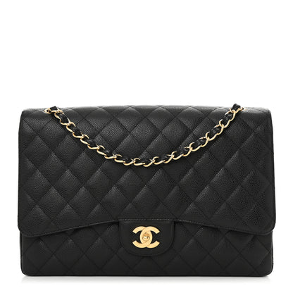 Chanel Caviar Quilted Maxi Single Flap Black 1 of 10